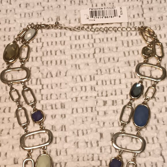 Charlie Paige long station & a 2 layer chunky link necklace lot - NEW - Picture 5 of 11